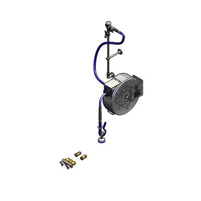 T&S B-1459 30 ft Enclosed Hose Reel Assembly w/ 3 Concealed