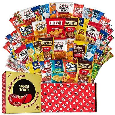 Snack Box Care Package -50 Piece Food Snack Variety Pack for Valentines  Day, College Kids, Adults, Military, Boyfriend, Girlfriend, Office  ,Birthdays – Snack Packs Includes Chips, Cookies, Candys, & More - Yahoo  Shopping