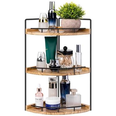 Giftacity 2-Tier Countertop Organizer for Bathroom Counter Wood Bathroom  Counter Organizers Shelf Cosmetic Storage, Standing Vanity Tray for  Bathroom