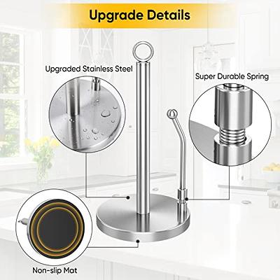 Paper Towel Holder Stainless Steel - One Hand Tear Paper Towel