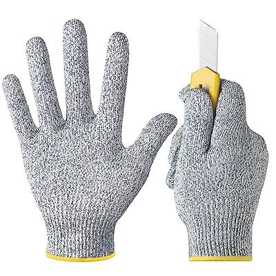 Deluxe Comfort BooBooNoMore Kevlar No Cut Kitchen Gloves, Large - Machine Washable - High Grade Polyethene - Light Weight - Kitchen, Grey