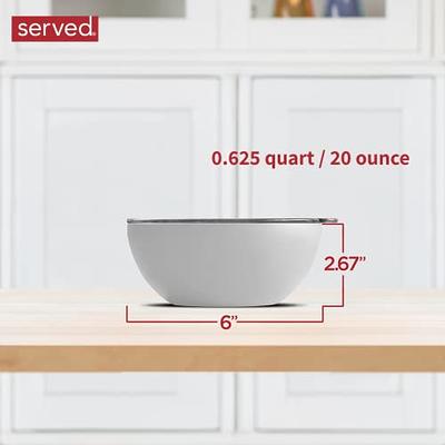 served Brand | Premium Small Serving Bowl - Keep Food Hot or Cold for Hours  with our Vacuum-Insulated, Double-Walled, Copper-Lined Stainless Steel