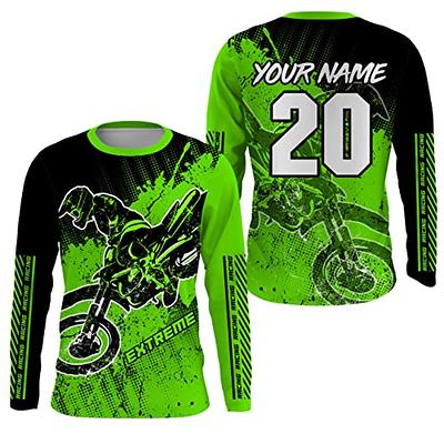  Custom Motocross Jersey MX Racing UPF30+ Dirt Bike Number Name  Adult&Kid Off-Road Motorcycle Shirt