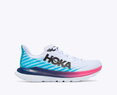 HOKA Men's Speedgoat 5 Mid GTX Shoes in Blue Graphite/Amber Yellow