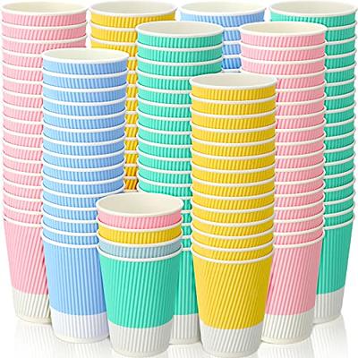 JollyPack 60 Pack Paper Cups, Disposable Coffee Cups 12 oz, Red