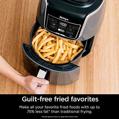  Ninja AF150AMZ Air Fryer XL, 5.5 Qt. Capacity that can Air Fry,  Air Roast, Bake, Reheat & Dehydrate, with Dishwasher Safe, Nonstick Basket  & Crisper Plate and a Chef-Inspired Recipe Guide