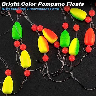 Pompano Rig with Floats Surf Fishing Rigs Swivel Snaps Circle
