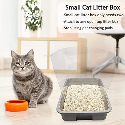 Medario Cat Litter Box with Cat Litter Mat and Scoop, Large Foldable Litter  Box with Lid, Front Entry Top Exit Kitty Litter Box, Odor Control Easy Clean  (Blue) - Yahoo Shopping