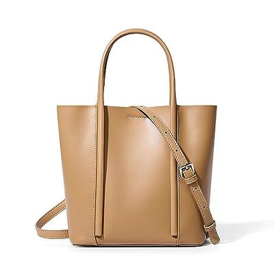  Kattee Soft Genuine Leather Tote Bags for Women Casual