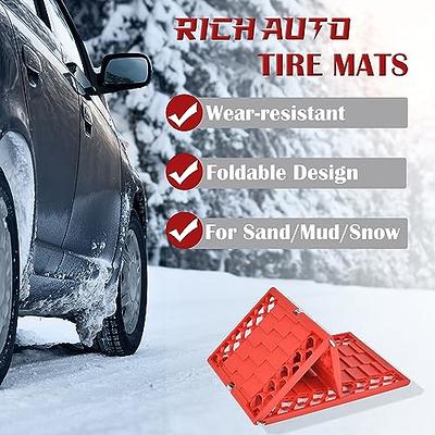 RICH All-Weather Foldable Auto Traction Mat Tire Grip Aid, Car Escape,  Emergency Off Road Traction Tool, Work for Snow, Ice, Mud, and Sand  (2-Pack) - Yahoo Shopping