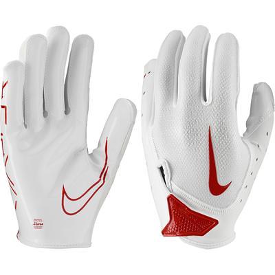 Nike Vapor Jet 7.0 Football Gloves Medium / White/White/University Red