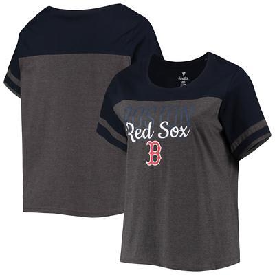 Women's Heathered Charcoal/Navy Boston Red Sox Plus Size