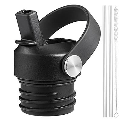 Mijafaron Straw lid for Hydroflask Wide Mouth, Straw Lid Flexible Handle  Fits Hydro Flask 32 40 oz, Lids with Straw for Hydroflask Wide Mouth 32 oz  40 oz, Replacement Sports Cap Top Wide Mouth black