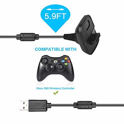 Game Controller Cable For Xbox 360 Replacement Wire Wireless Gamepad  Charging