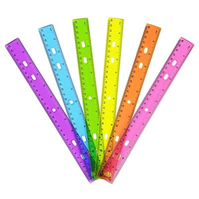 Catephe 12 Inch Rulers, 32 Pack Assorted Color Transparent Metric Bulk  Rulers, Plastic Shatterproof Flexible Rulers with Centimeters and Inches,  Rulers Bulk for Classroom, Office(8 Color) - Yahoo Shopping