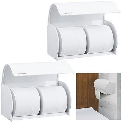 Paper Towel Holder, Wall-Mount, White Plastic