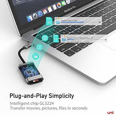 Plugable USB C SD Card Reader USB C Card Reader for SD Micro SD