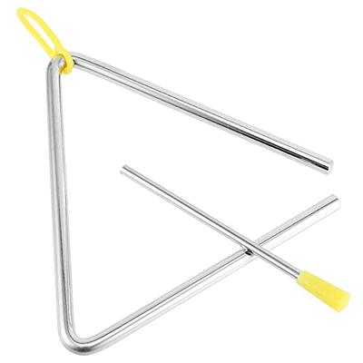 8 Inch Musical Steel Triangle Percussion Instrument With Striker