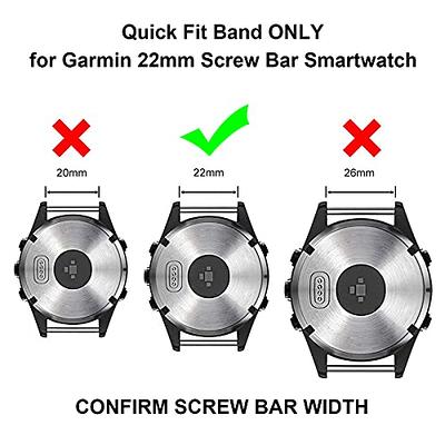 Quick-Fit Titanium Metal Bracelet For Garmin Fenix 6 6X Pro 5 5X 7 7X Watch  Band