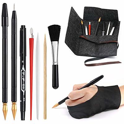 HZLHZYY 4 Pack Paint Brush Storage Case Plastic Long Pencil Box