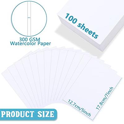 100 Pieces Watercolor Paper 140 lb/300 GSM Heavyweight Art Paint Paper  White Water Coloring Paint Paper for Kid Child Watercolor Drawing Student  Artist (5 x 7 Inch) - Yahoo Shopping