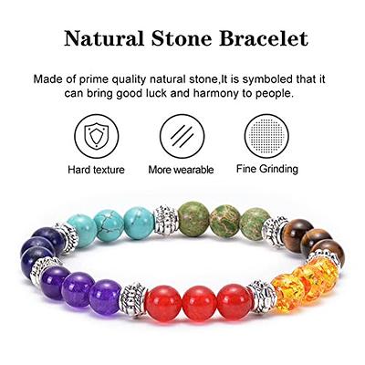 7 Chakra Crystals Healing Bracelet Necklace Stone Tree of Life Pendant positive  Energy Yoga Spiritual Natural Gemstone Jewelry Set - Yahoo Shopping