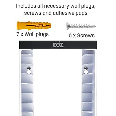Nargos Video Game Holder Wall Mount, Gaming Accessories Storage for PS5, PS4, Xbox One, Xbox Series X/S Game Cases, Organizer Accessories (include 2