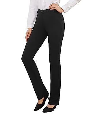 BANETTETA Slacks for Women Business Casual, Black Dress Pants