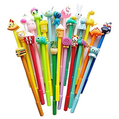 DOXISHRUKY 10 Multi Colors Cute Pens for Girls, Colorful Gel Ink Pens, 10  Pcs Kawaii Roller Ball Fine Point Pen Set for Kids Girls Children Students