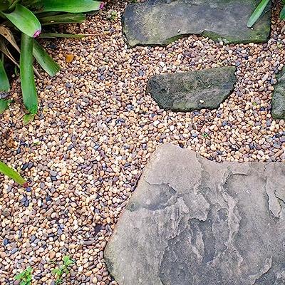 YISZM 10lbs Natural River Rocks, 1/4 Aquarium Gravel Small Rocks