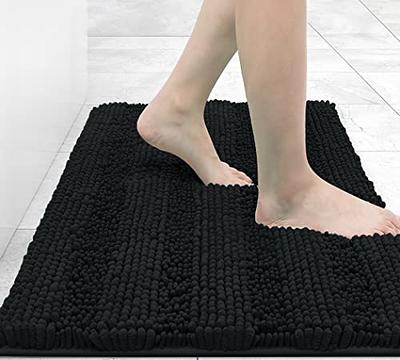 OLANLY Bathroom Rugs 24x16, Extra Soft and Absorbent Microfiber Bath Mat,  Non-Slip, Machine Washable, Quick Dry Shaggy Bath Carpet, Suitable for