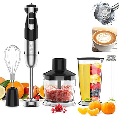 Immersion Blender Handheld, OUTRONSM Hand Blender with 4-point