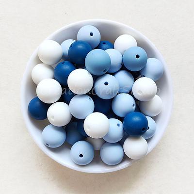 12/15mm Silicone Beads Bulk, 20-100Pcs Mixed Color Round Beads, Diy  Necklace Jewelry Making Craft Supplies - Yahoo Shopping