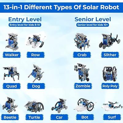 14-In-1 Solar Robot Kit , Stem Projects for Kids Age 8-12, Educational STEM