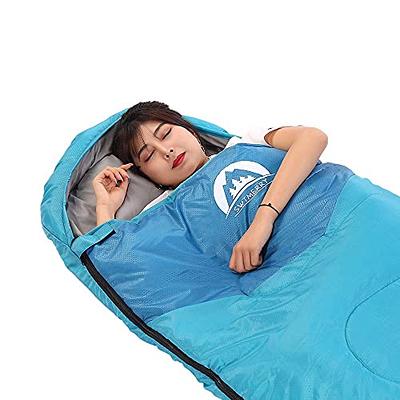 Soulout Envelope Sleeping Bag - 4 Seasons Warm Cold Weather Lightweight, Portable, Waterproof with Compression Sack for Adults & Kids - Indoor &am