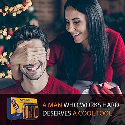 Tool Gifts for Men Stocking Stuffers - Magnetic Wristband for Holding  Screws, Wrist Magnet, Gifts for Dad Father Husband Him, Gadget Tool Men  Women