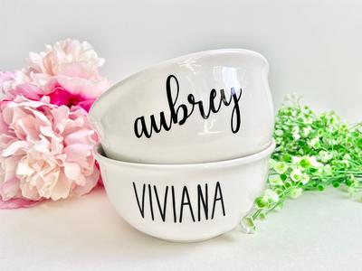 Fun Unique PersonalIzed Name Ice Cream Bowl