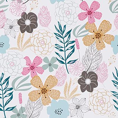 Self Adhesive Vinyl Decorative Floral Contact Paper Drawer Shelf Liner  Removable Peel and Stick Wallpaper for Kitchen Cabinets Dresser Arts and  Crafts