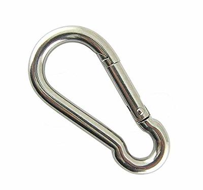 8PKS M6 Carabiner Clip,Spring Snap Hooks Heavy Duty,Stainless Steel 304 Key  Chain Clip Fit for Gym,Camping,Travel,Hiking,in/Outdoor Rope Connector -  Yahoo Shopping