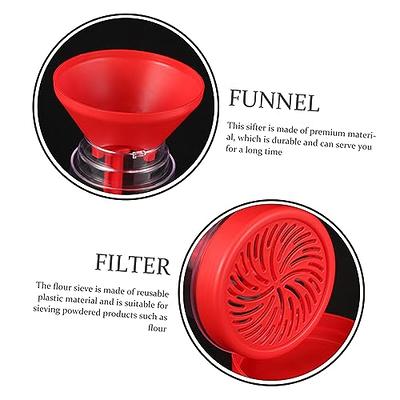 HandHeld Electric Flour Sieve Plastic Cup Shape Flour Sifter