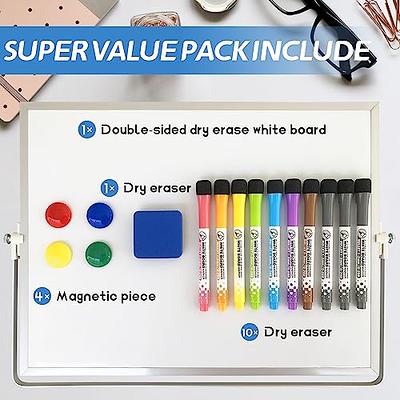 Nicpro Dry Erase Calendar Whiteboard, 12 x 16 inch Double Sided Large