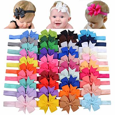 Ayesha 40 Pcs Baby Hair Clips Candy Hair Barrettes for Toddler Girls Flower Rainbow Fully Lined Hair Pins Hair Barrettes Hair Accessories for Toddlers Girls
