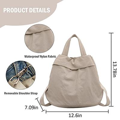 Buy NNEE Water Resistant Light Weight Nylon Tote Bag Handbag - Large Size,  Black at Amazon.in