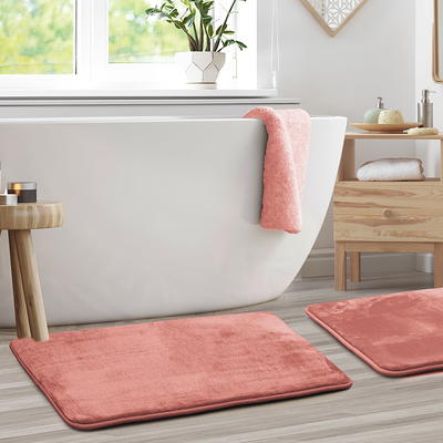 Gorilla Grip Premium Luxury Bath Rug, Set of 2, Soft Thick Extra Absorbent  Bathroom Rugs, Machine Wash, Microfiber Dries Quickly, Plush Bath Room