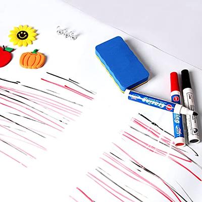 AcrossSea Clear Dry Erase Board Sticker - 10 Sheets of A4 - Transparent  Self Adhesive White Board Sticker - Clear Dry Erase Board for Refrigerator