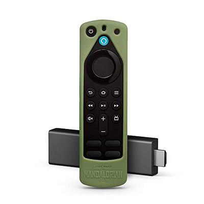  Fire TV Stick (3rd Gen) with Alexa Voice Remote (includes TV  controls) + Star Wars The Mandalorian remote cover (Bounty Blue) :   Devices & Accessories