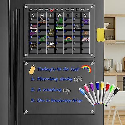  Acrylic Magnetic Monthly and to DO List for Fridge