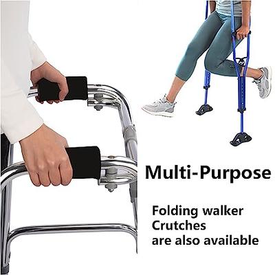 Vive Sheepskin Walker Grips 2-Pack - Hand Pad Accessories for Folding  Rollator, Crutches - Soft Cushion Handle Cover for Adult, Handicap, Seniors  