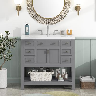 2 Doors Storage Cabinet Under Sink Bathroom Vanity