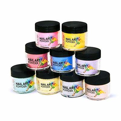 Morovan Acrylic Powder Set - 12 Colors Acrylic Powder Glow in the Dark  Acrylic Nail Powder Luminous Colors Professional Polymer Powder for Acrylic